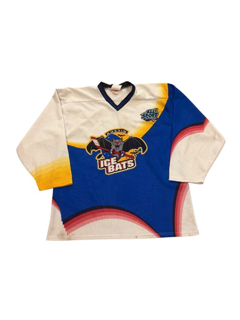 Vintage RARE Austin Ice Bats Mesh Minor League Hockey Jersey ProJoy WPHL XL
